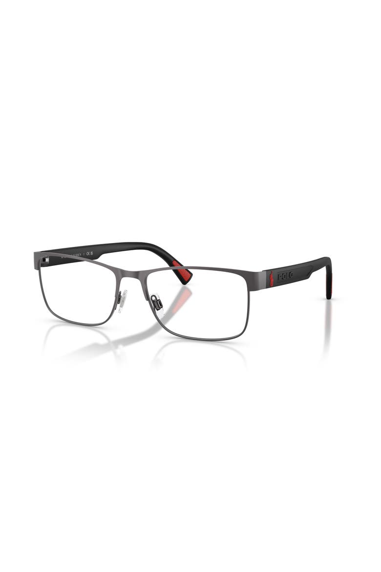 57mm Rectangle optical glasses, Main, color, Grey