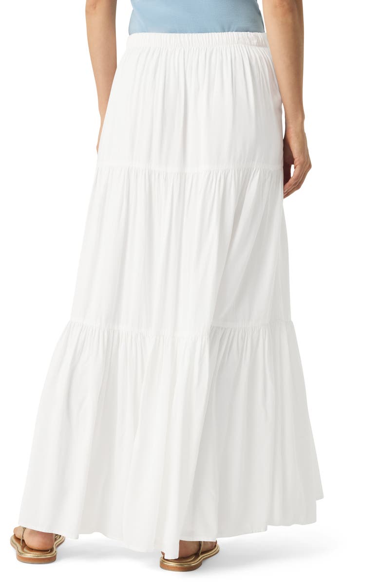 Splendid Melanie Tiered Drawstring Maxi Skirt, Alternate, color, White