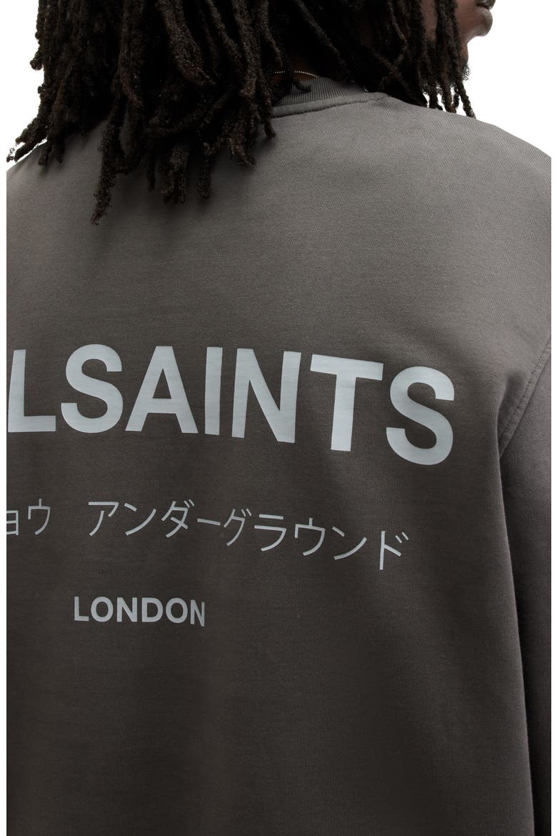 Underground Logo Organic Cotton Graphic Sweatshirt, Alternate, color, SHADED GREY