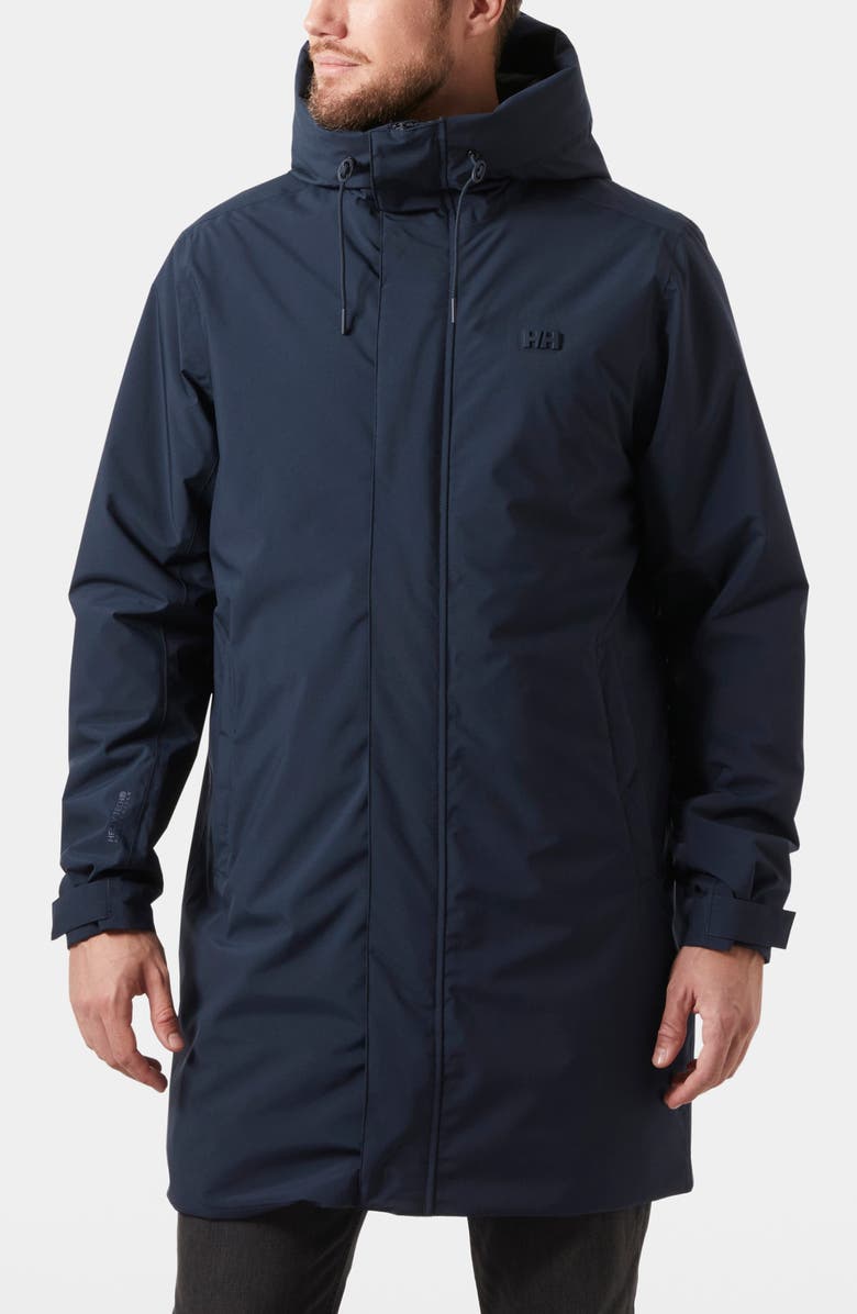 Helly Hansen Munich Waterproof Insulated Raincoat, Main, color, Navy