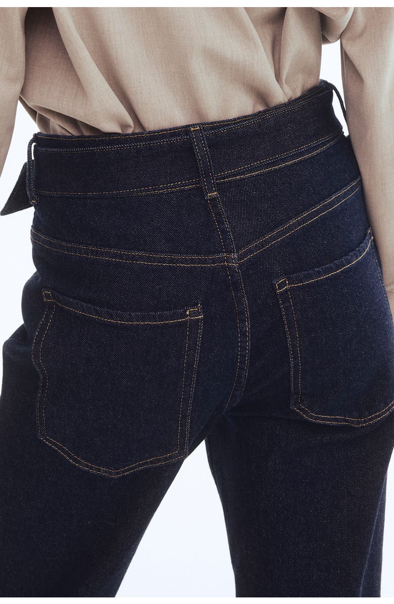 H&M Flared High Jeans, Alternate, color, Dark Denim Blue