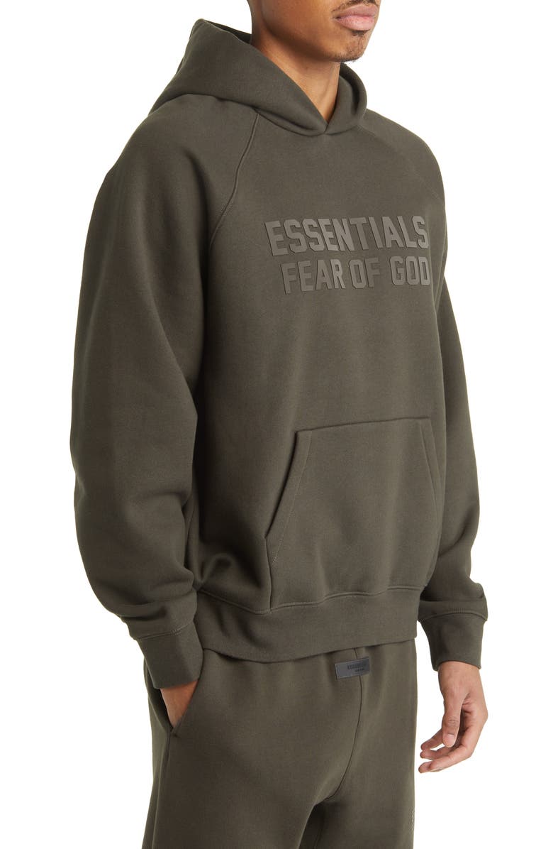 Fear of God Essentials Logo Graphic Hoodie, Alternate, color,