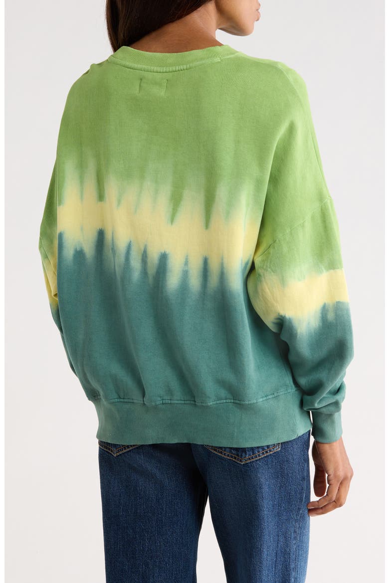 Era Tie Dye Cotton Sweatshirt, Alternate, color, OLIVE