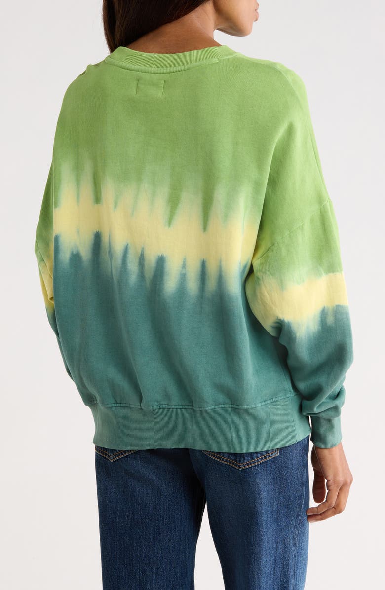 FRNCH Era Tie Dye Cotton Sweatshirt, Alternate, color, Olive