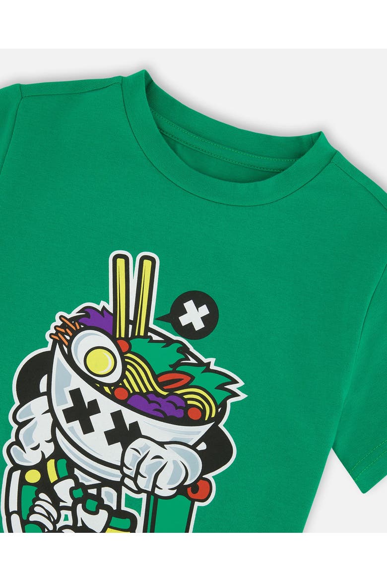 Graphic Organic Cotton Jersey T-Shirt, Alternate, color, Green