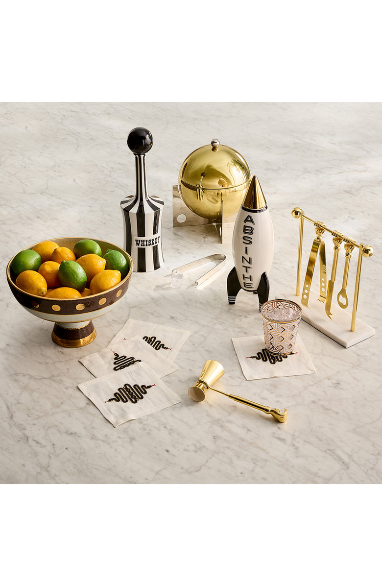 Jonathan Adler Basketweave Glassware Set, Alternate, color, 