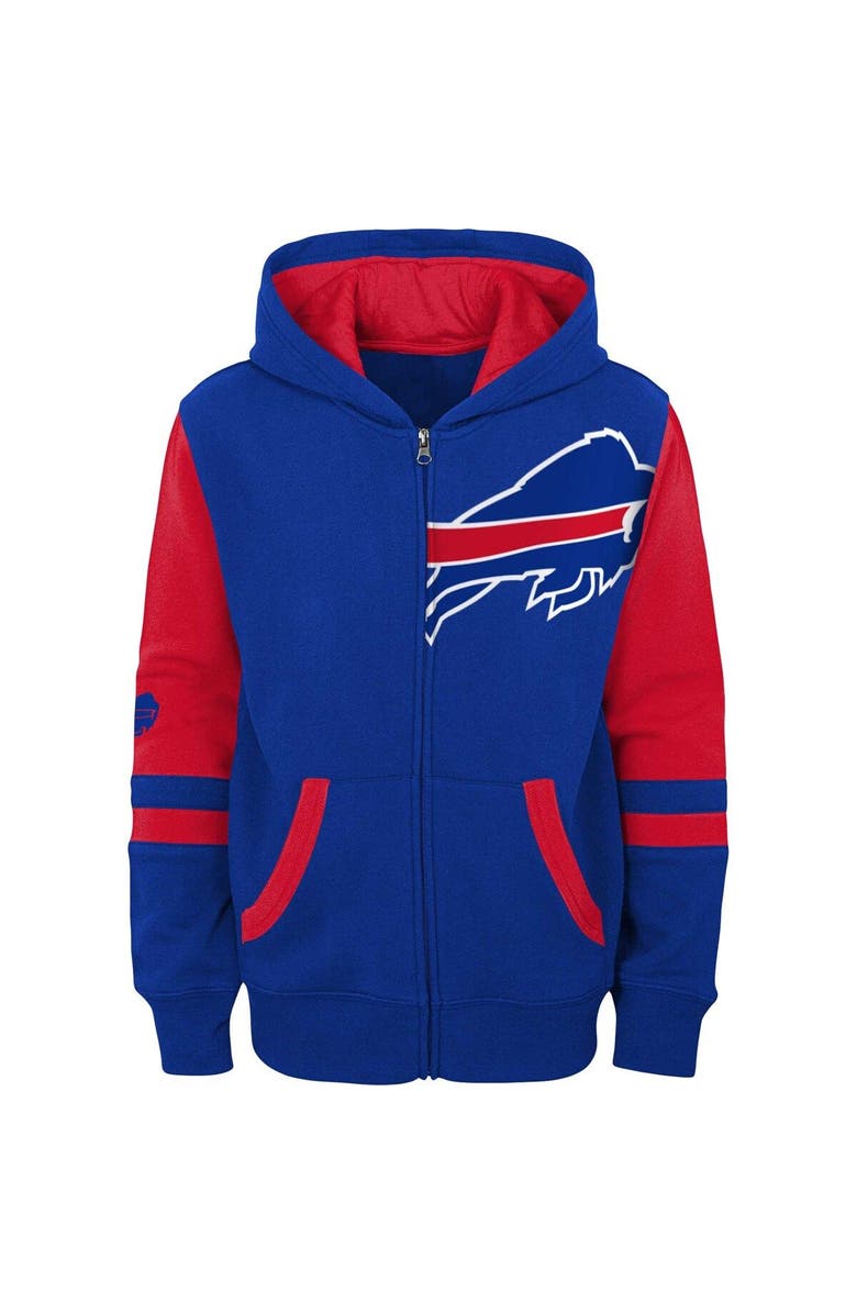 Outerstuff Preschool Royal Buffalo Bills Stadium Color Block Full-Zip Hoodie, Alternate, color, Royal