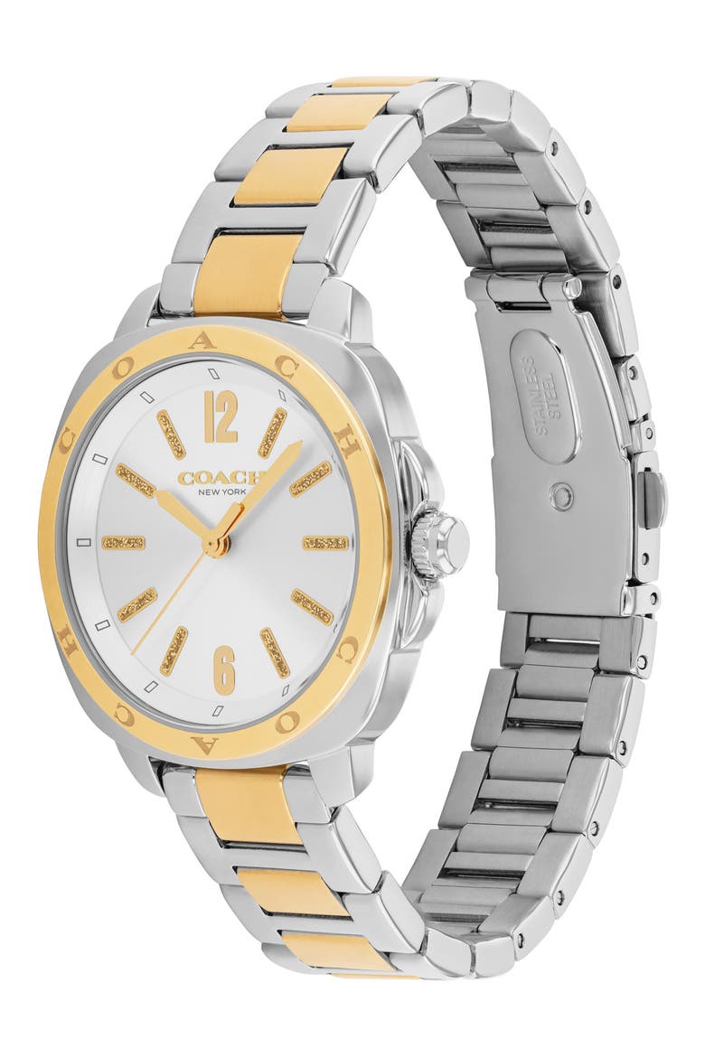 Kitt Bracelet Watch, 34mm, Alternate, color, SILVER AND GOLD