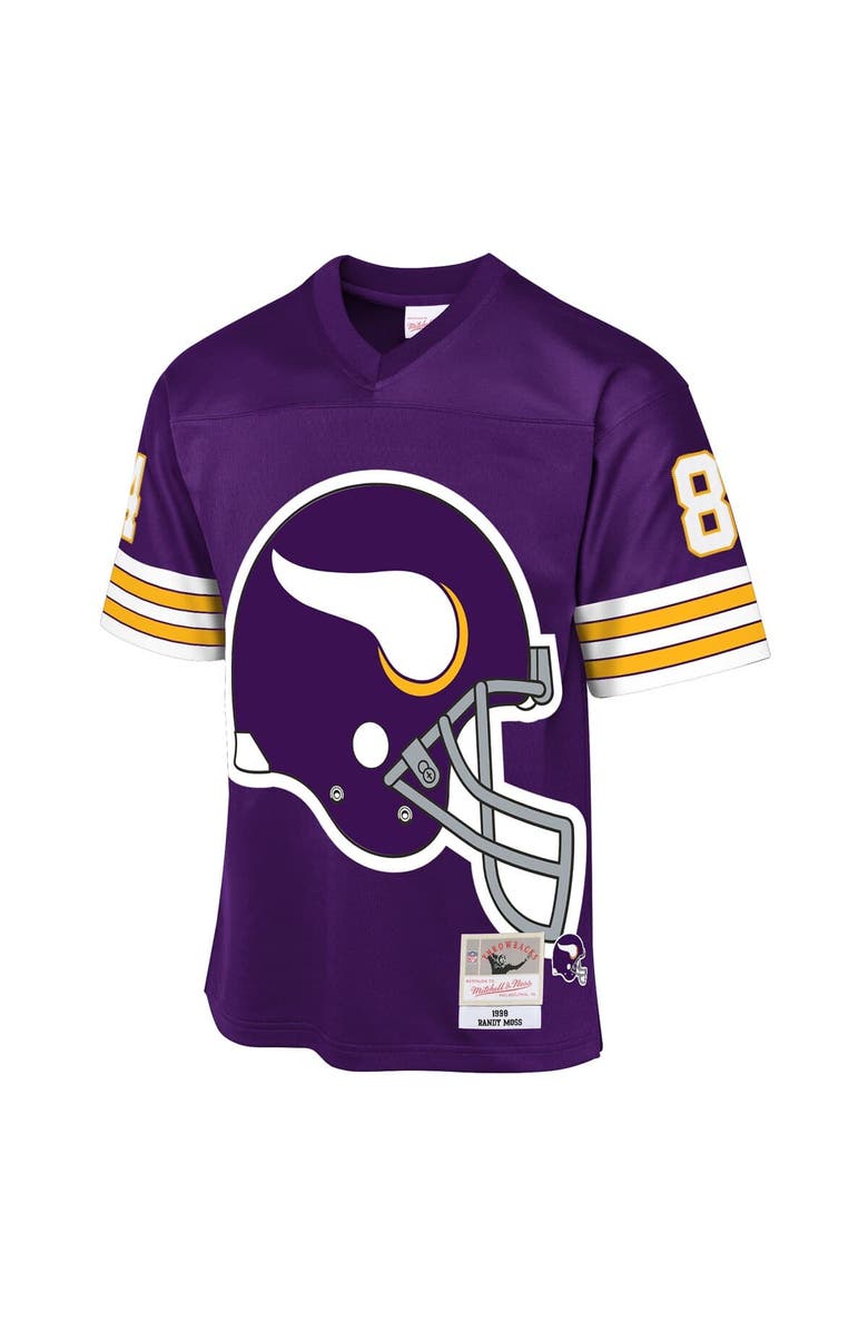 Mitchell & Ness Youth Mitchell & Ness Randy Moss Purple Minnesota Vikings 1998 Throwback Fashion Jersey, Alternate, color, Purple