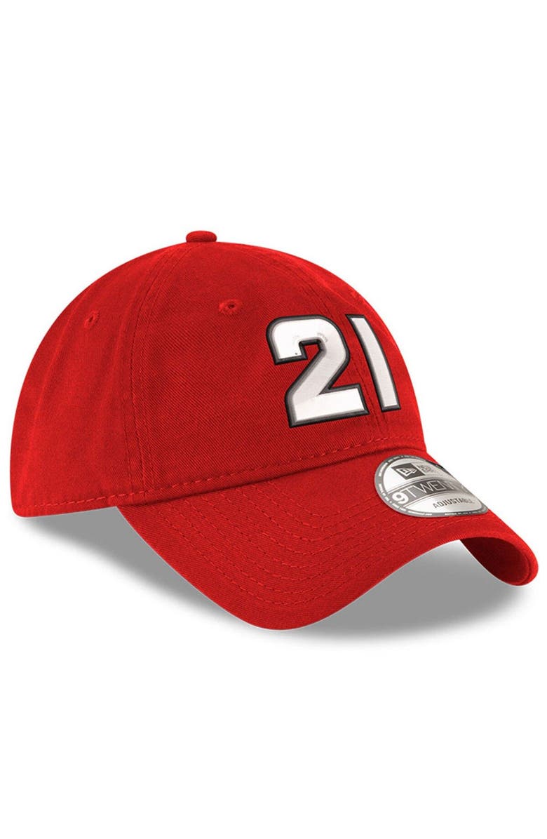New Era Men's New Era Scarlet Harrison Burton Enzyme Washed 9TWENTY Adjustable Hat, Alternate, color,