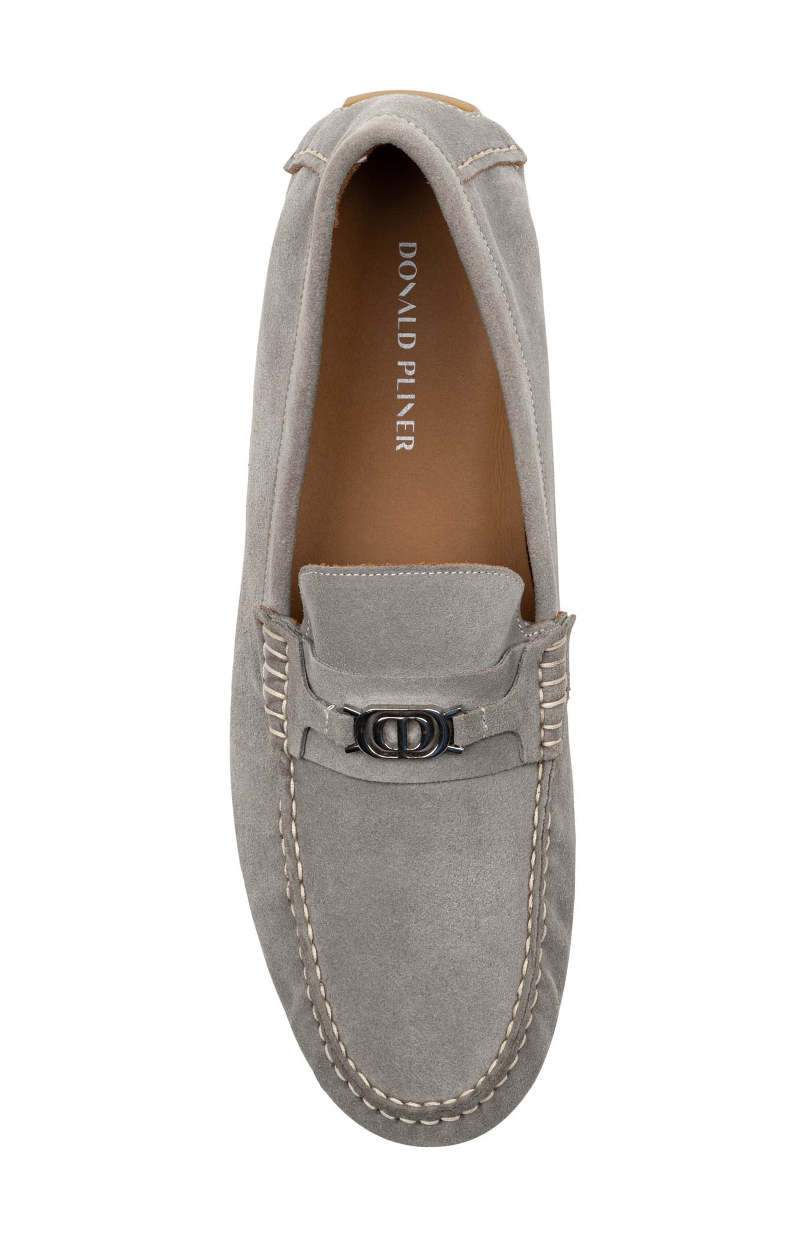 Donald Pliner Bit Driving Loafer, Alternate, color, Cloud Grey