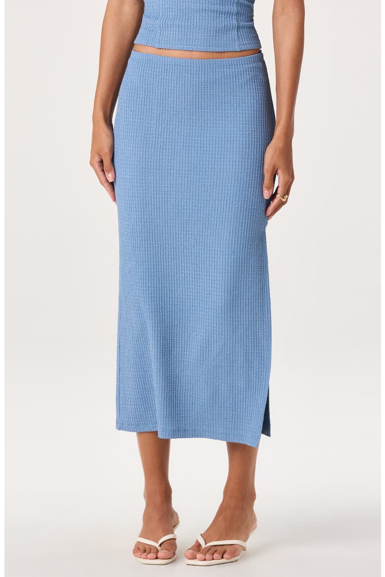 Milana Rib Midi Skirt, Main, color, BLUE