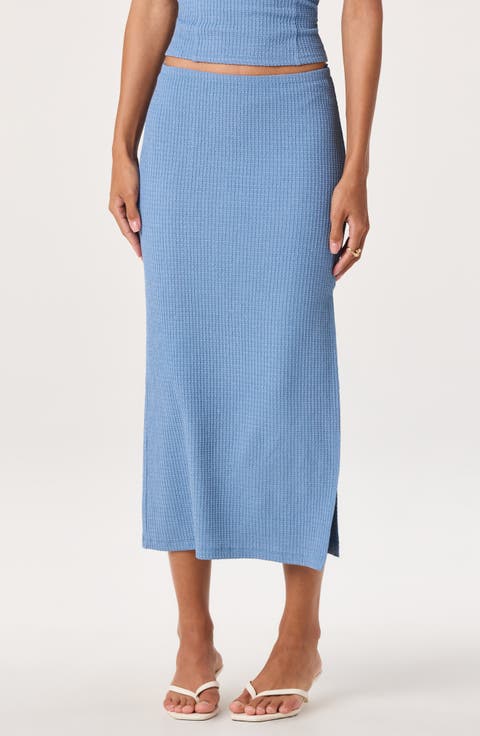 Milana Rib Midi Skirt
