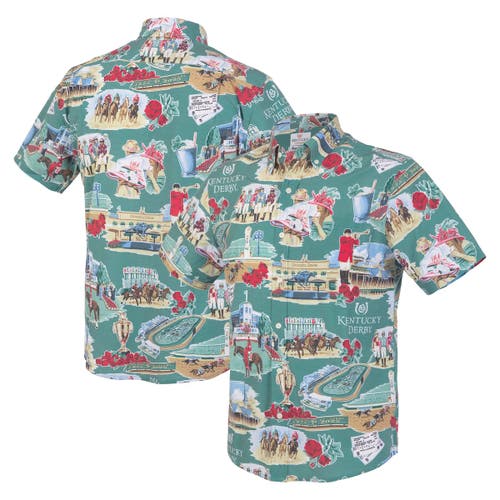 Reyn Spooner Green Kentucky Derby Button-up Shirt