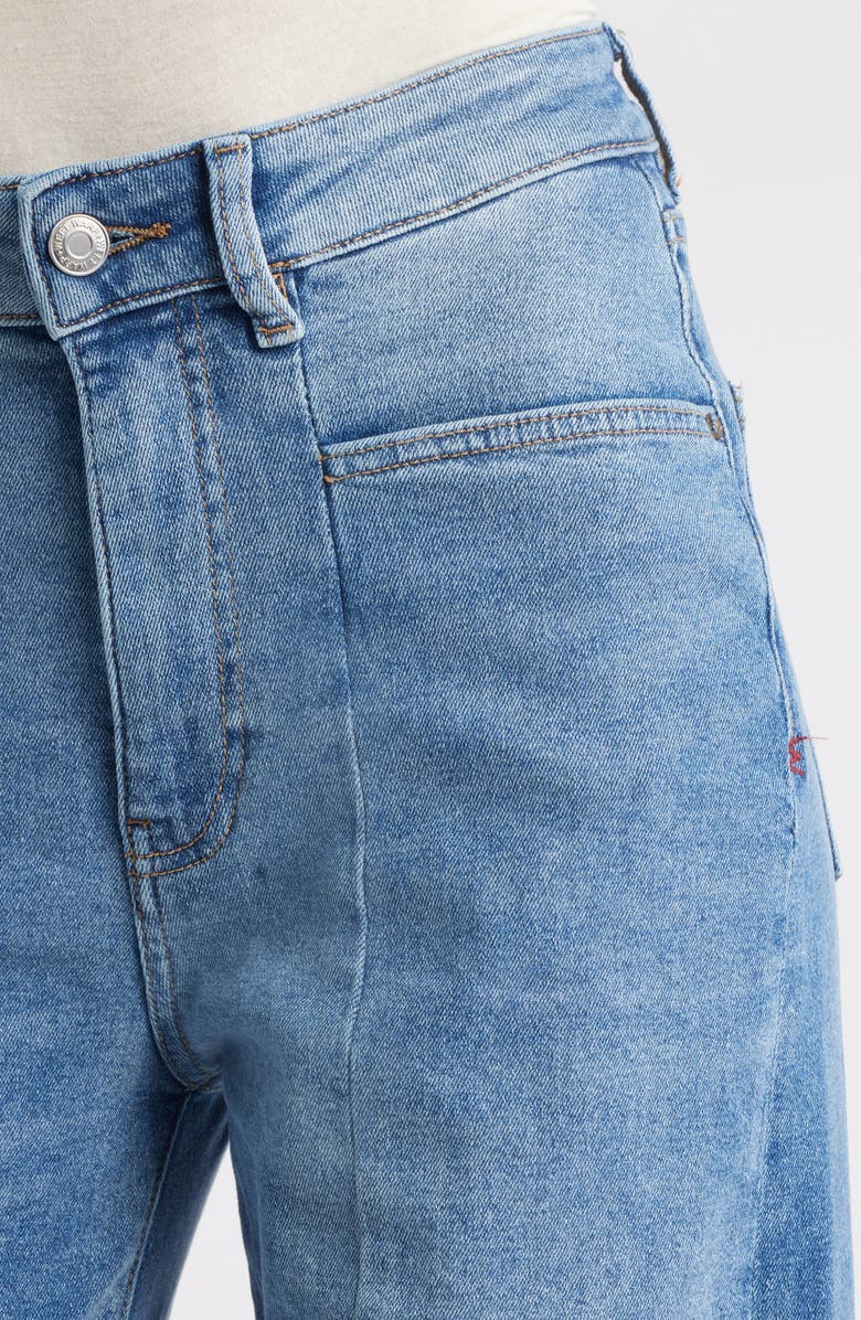 WARP+WEFT High Waist Wide Leg Jeans, Alternate, color, Ever After Blues