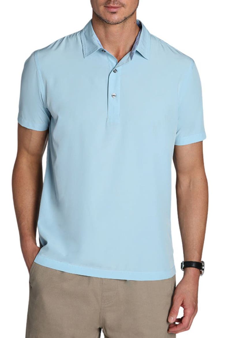 Gravityless Performance Polo, Main, color, BLUE
