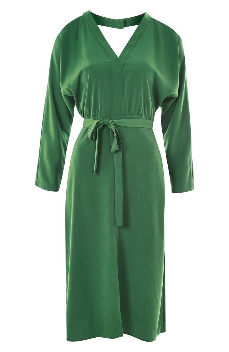 Topshop Cutout Cold Shoulder Dress, Alternate, color,