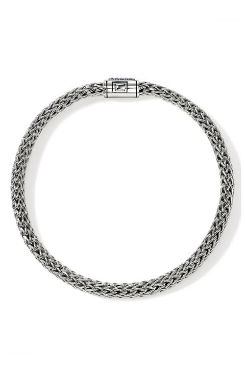 John Hardy Sterling Silver Icon Sapphire Bracelet In Metallic
