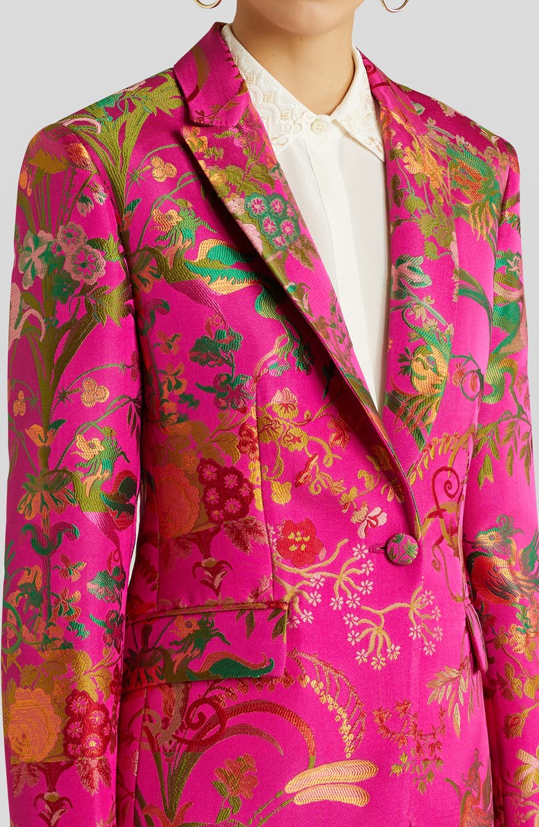 Etro Panarea Floral Brocade Blazer, Alternate, color,