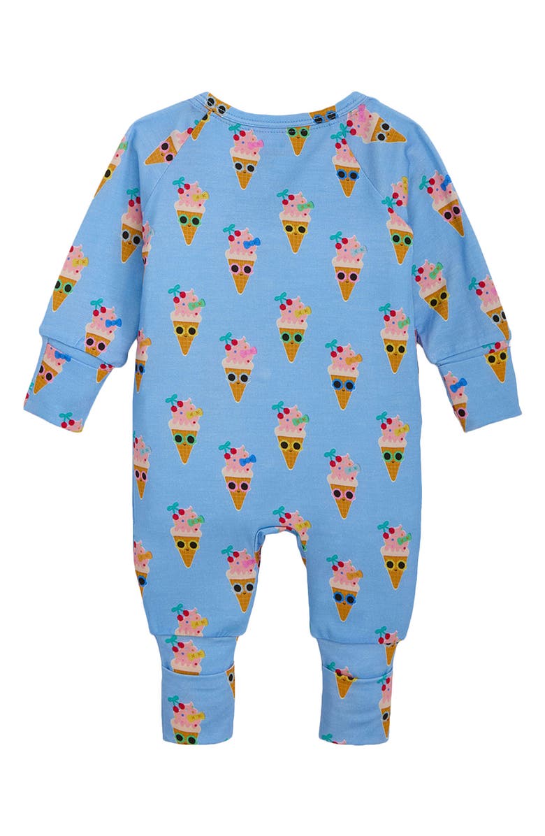 Magnetic Me Print Convertible Magnetic Footie, Alternate, color, Blue