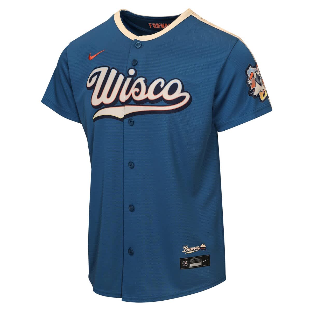 Nike Youth Nike Mineral Blue Milwaukee Brewers 2026 City Connect ...