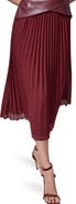Donna Karan New York Faux Leather & Pleated Dress