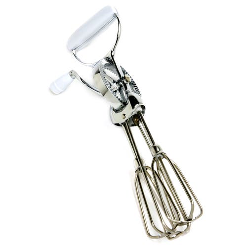 Norpro Egg Beater Classic Hand Crank Style, 12-inch Stainless Steel Mixer In Silver