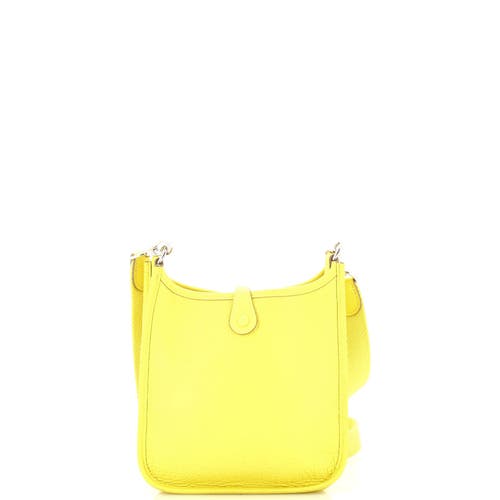 Pre-owned Hermes  Hermes Evelyne Bag Gen Iii Clemence Tpm In Yellow