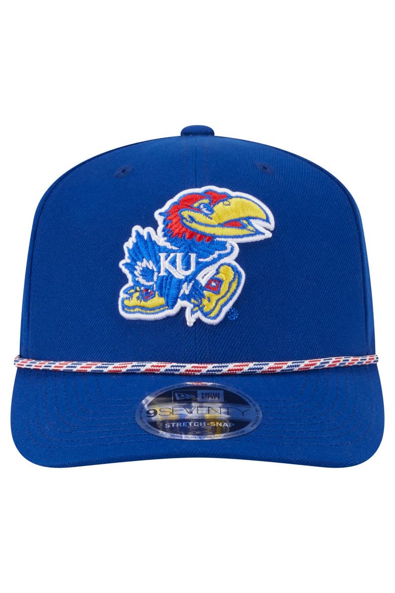 Men's New Era Royal Kansas Jayhawks Game Day Multi-Rope 9SEVENTY Stretch-Snap Hat, Alternate, color, Royal