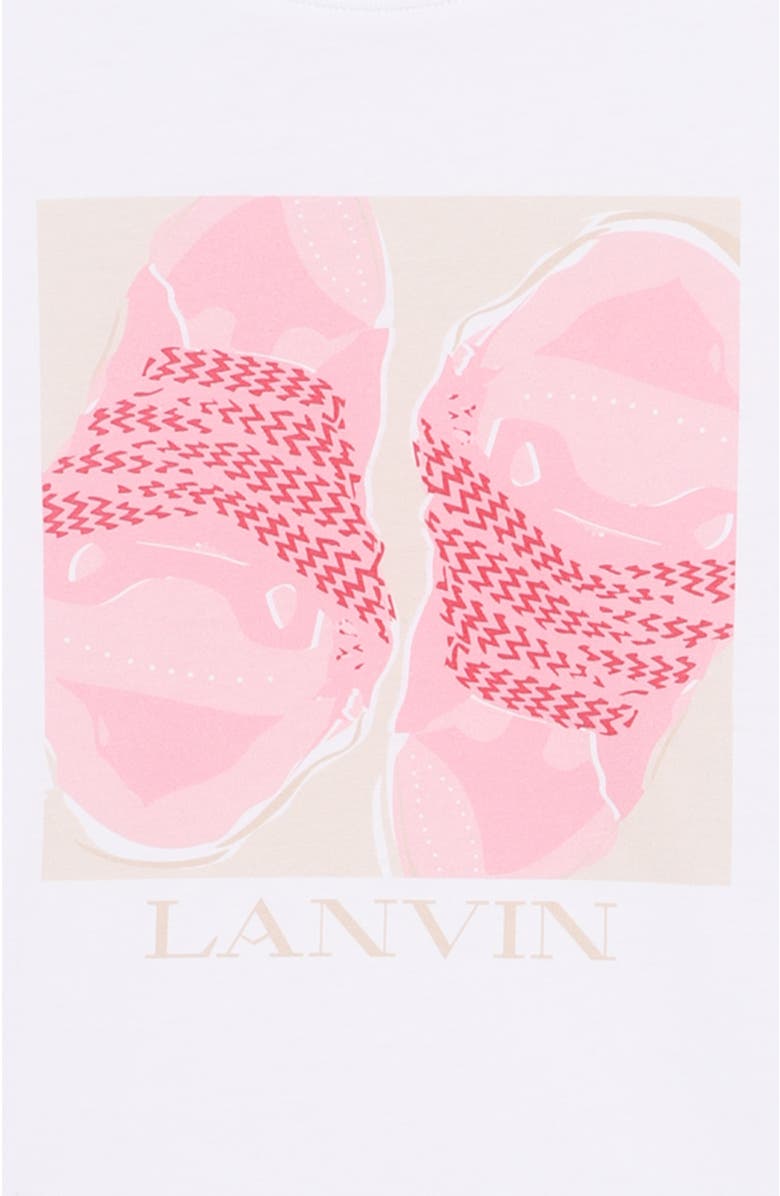 Lanvin Kids Curb Graphic Cotton T-Shirt, Alternate, color, Optic White