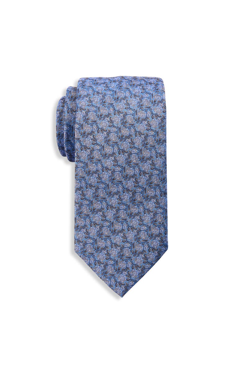 Michael Kors Big & Tall Tolane Floral Tie, Main, color, Blue