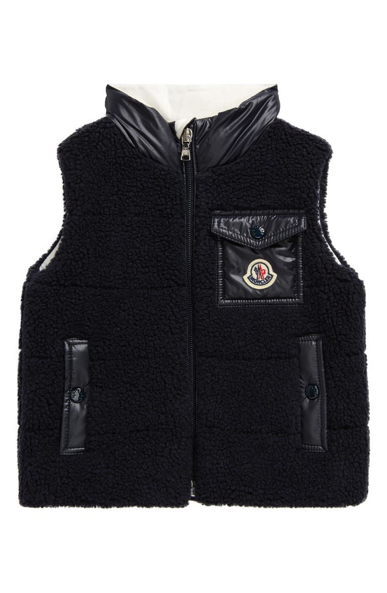 Moncler Kids' Odal Teddy Down Vest, Main, color,