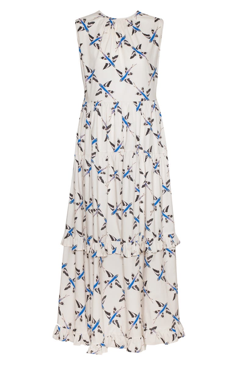 The Lulo Project Tado Print Sleeveless Maxi Dress, Alternate, color, Flying Fish