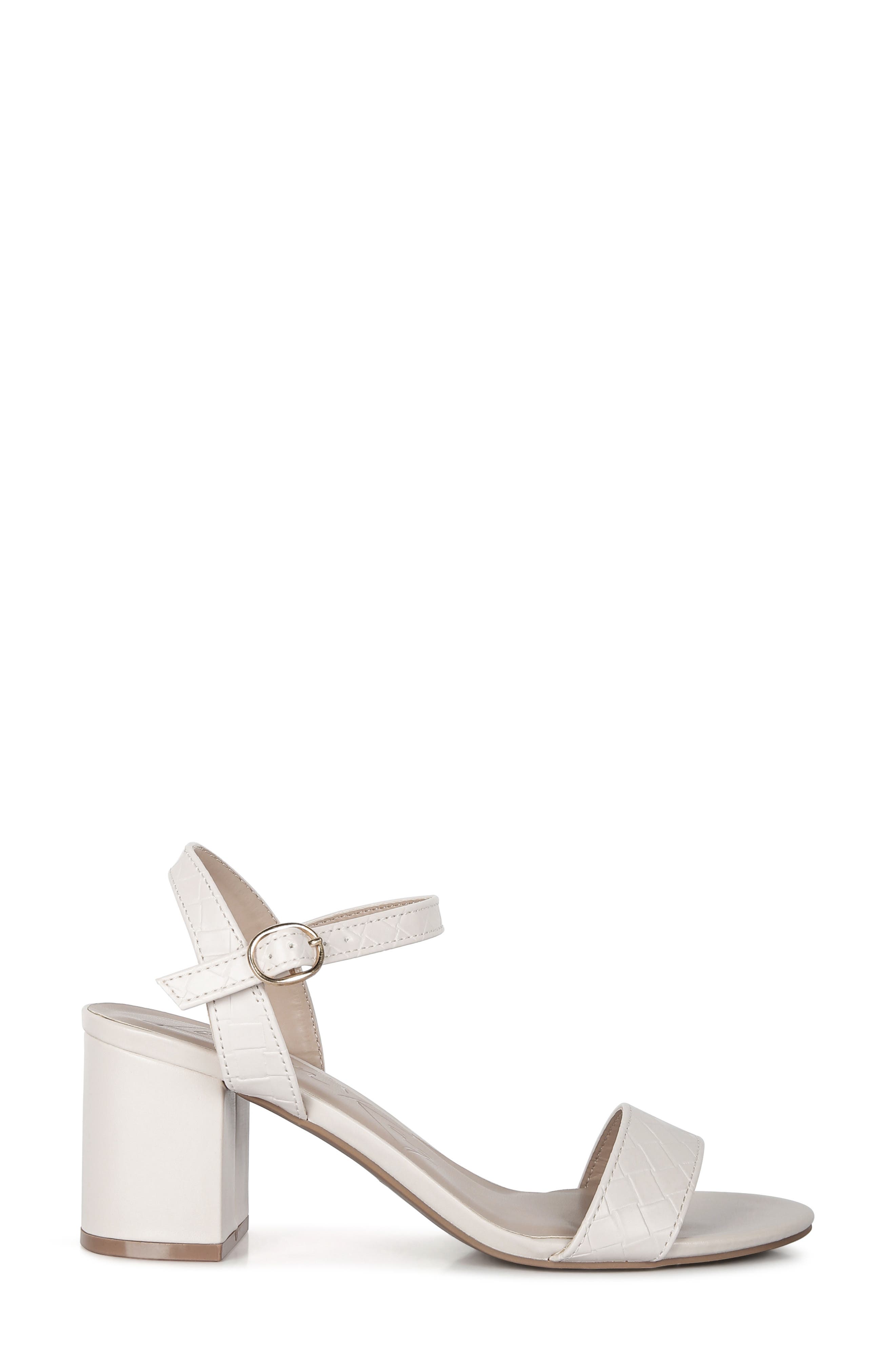 Poiret Block Heel Sandal, Alternate, color, CREAM