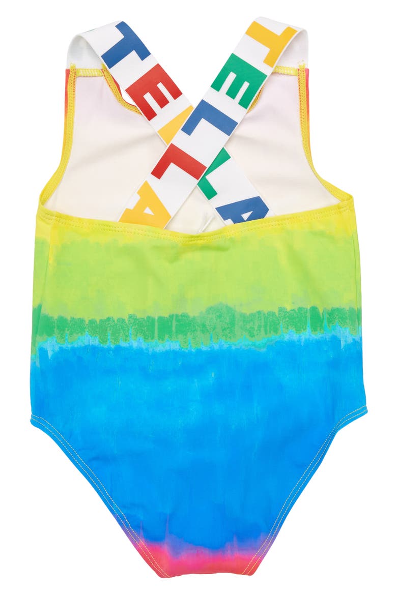 Kids' Rainbow One-Piece Swimsuit, Alternate, color, MULTI