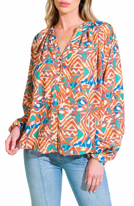 Printed Long Sleeve Top