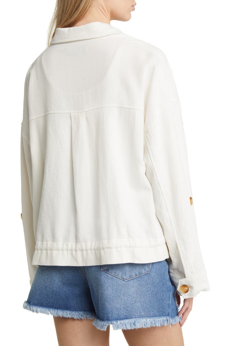 BLANKNYC Cotton & Linen Utility Jacket, Alternate, color,