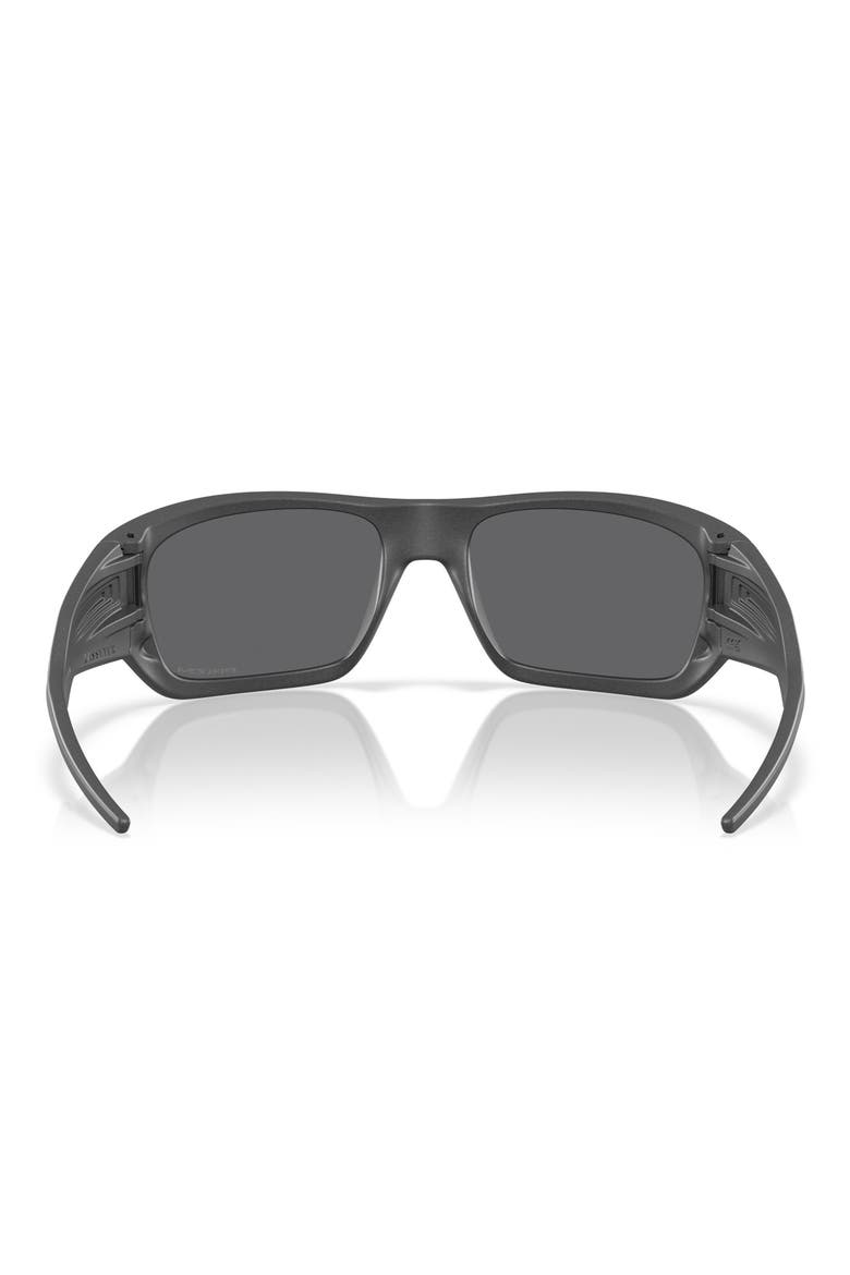 60mm Prizm™ Polarized Rectangular Sunglasses, Alternate, color, GREY