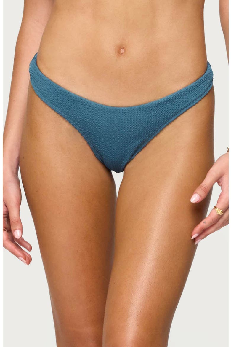 Oasis Scrunch Bikini Bottoms, Main, color, BLUE
