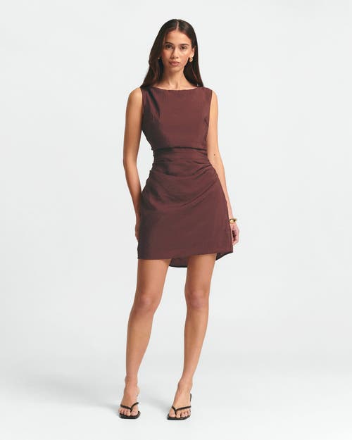 St Mrlo Sara Mini Dress In Brown