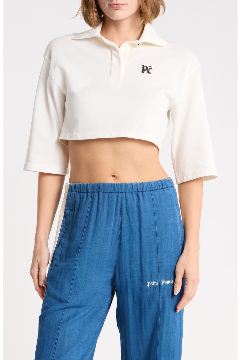 Cotton Polo, Main, color, WHITE/BLACK