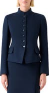 Akris Fitted Virgin Wool Flannel Jacket