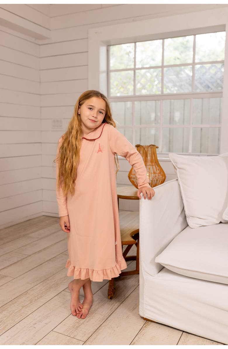Pouf French Nightgown, Alternate, color, Pink