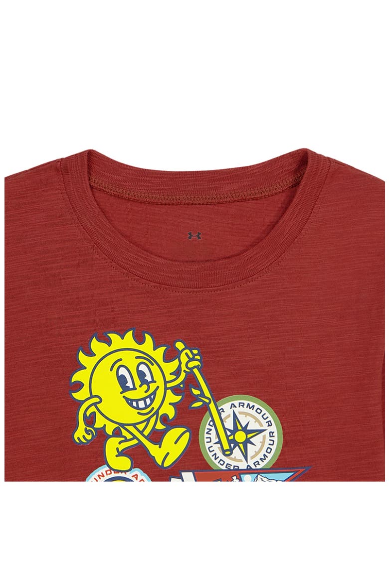 Kids' ODE Patches T-Shirt & Joggers Set, Alternate, color, HERITAGE RED