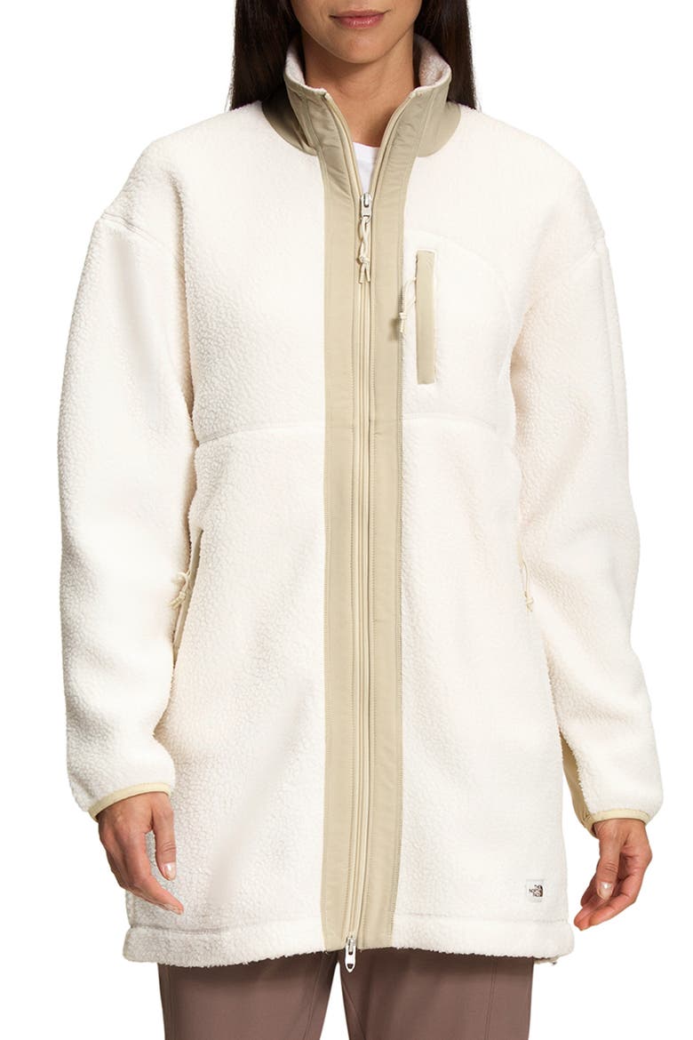 Cragmont Fleece Coat, Main, color, GARDENIA WHITE/ GRAVEL