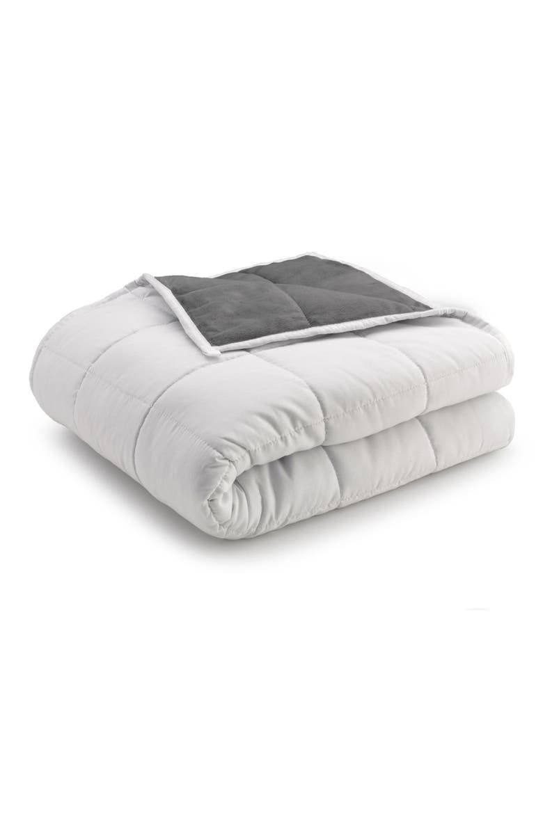 Weighted Blanket - 12 lbs., Alternate, color, GREY/WHITE