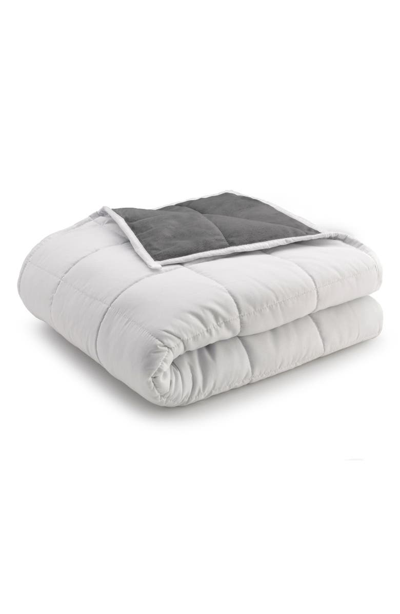 ELLA JAYNE HOME Weighted Blanket - 12 lbs., Alternate, color, Grey/White