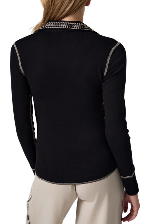 Alp N Rock Asher Embroidered Polo In Black