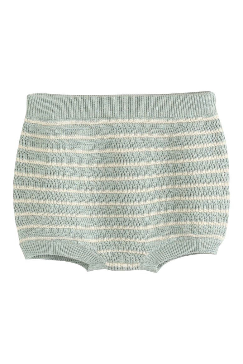 Stripe Knit Cardigan & Bloomers Set, Alternate, color, GREEN