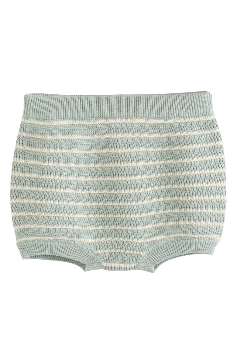 NEXT Stripe Knit Cardigan & Bloomers Set, Alternate, color, Green